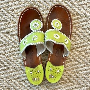 Green jack roger sandals